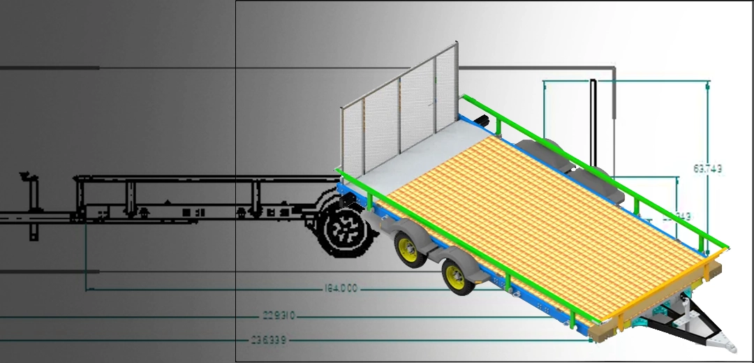 Modular Pickup Towed Trailer Design & Manufacturing Documentation