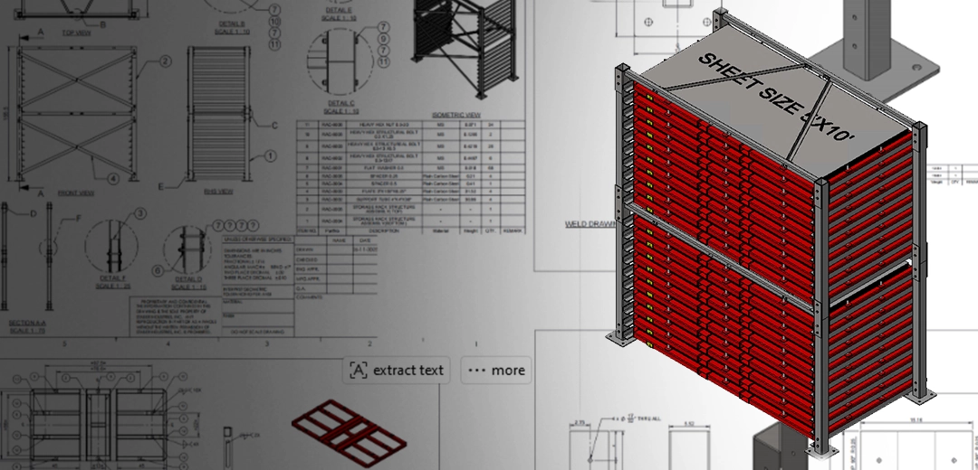 5 × 10 Sheet Storage Rack Design & Fabrication Support